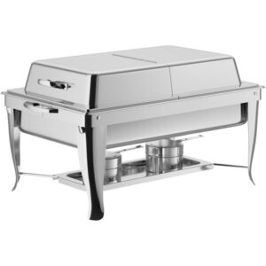 CHAFER ENTERO 8 QT CON TAPA ABATIBLE ACERO INOX 24 X 14 X 13 PG CHOICE