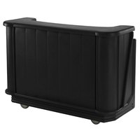 BAR PORTATIL Cambro BAR650110 Black Cambar 67" Portable Bar with 7-Bottle Speed Rail