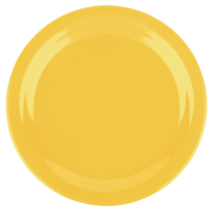 MELAMINA PLATO EXTENDIDO 9PG AMARILLA DE 22.9CM (PRECIO POR CAJA DE 48 PIEZAS)