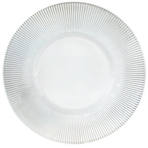 Plato Base Color Transparente de 33cms Modelo 1900035WH
