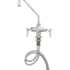 LLAVE MEZCLADORA 12PG MONTAJE A SUPERFICIE Y DE ROTACION T&S