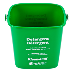 CUBETA MINI PARA DESINFECTANTE 2.84LTS COLOR VERDE 6.75 X 6.75 X 5.75 PG (SOBRE PEDIDO)