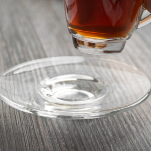 PLATO PARA TAZA DE CRISTAL EXPRESSO ACOPA DE 4 1/4 PG (COMPRA MIN 24 PIEZAS)