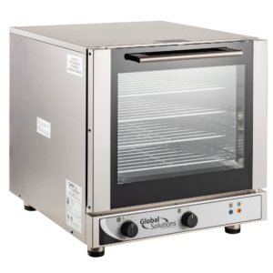 HORNO DE CONVECCION MEDIO ELECTRICO GS1110-17 PARA 4 MEDIAS CHAROLAS MEDIDAS GENERALES 23 5/8 X 27 15/16 X 24 PG DE 120V, 1700W