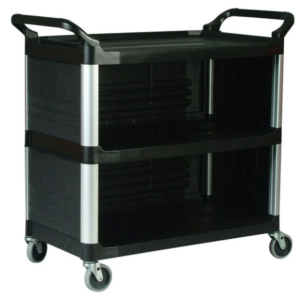 CARRO DE SERVICIO RUBBERMAID 40 X 20 X 37 PG PLASTICO, CERRADO 3 PANELES