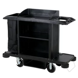 CARRO PARA AMA DE LLAVES COLOR NEGRO FG618900BLA MEDIDA: 152.4 X 55.9 X 127 CM RUBBERMAID