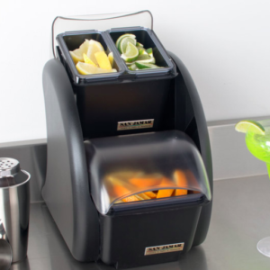 ORGANIZADOR DE CONDIMENTOS SAN JAMAR 2 COMPARTIMENTOS DOS NIVELES 13 X 8 X 12 1/2 PG