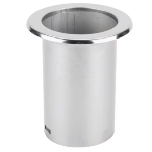 DISPENSADOR DE POPOTES ACERO INOX  6 PG ALTO DIAMETRO INTERNO 4 1/4 PG, DIAMETRO EXTERIOR 5 3/8 PG