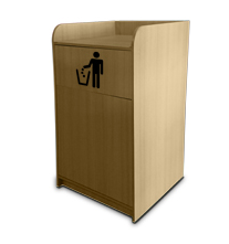 MODULO PARA CONTENEDOR DE BASURA 150LTS MEDIDAS 60 X 60 X 110 (INCLUYE CONTENEDOR)