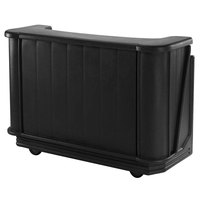 BAR PORTATIL Cambro BAR650DX110 Black Cambar 67" Portable Bar with 7-Bottle Speed Rail, Cold Plate, and Pre-Mix System