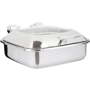 CHAFER DE INDUCCION 6 QT CUADRADO CON TAPA DE CRISTAL MODELO 46134 MARCA VOLLRATH