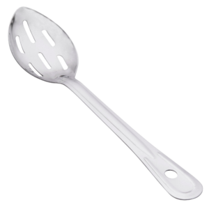 CUCHARA PARA COCINA RANURADA 11 PG ACERO INOX