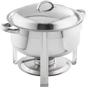 CHAFER REDONDO DELUX 8 QT CROMADO PARA SOPA MEDIDAS: 13 X 16 1/2 PG CHOICE