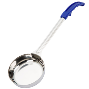 CUCHARA DE SERVIR ACERO INOX MANGO AZUL 8oz