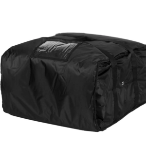 BOLSA TERMICA PARA PIZZA 20X20X12 PG CAPACIDAD: 4-6 CAJAS MATERIAL: NYLON COLOR: NEGRO (IMPORTACION)
