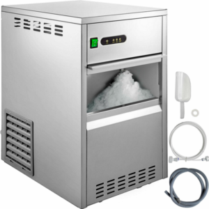 SNOW FLAKE ICE MAKER AUTOMATIC CRUSHER 44 LB (20KG) STAINLESS STEEL ICE STORAGE 11LB (5KG) DE 270 W