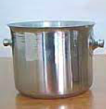 Hielera Recta Tipo Vasconia Acero Inoxidable Cap 2.40  Lts 15.5 x 13 cm