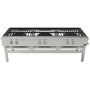 Estufon EG-33 De 3 Secciones Acero Inoxidable Frente 169 x Fondo 62.3 x Alto 61