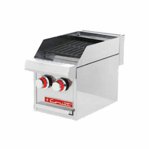 Asador Ach-1 Petit Acero Inoxidable PREMIUM A Gas , 1 Parrilla Reversible, 2 Quemadores, 1 Charola De Recoleccion De Grasa 0.290 X 0.565 X 0.310 M