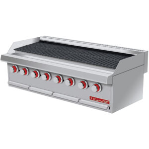 Asador Ach-4 Petit Acero Inoxidable PREMIUM 4 Parrillas Reversibles 8 Quemadores, 4 Charolas De Grasa 1.180 X 0.565 X 0.310 M