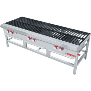 Estufon Ec-3T Master PREMIUM Estufon Triple A Gas 6 Quemadores En Hierro 6 Parrillas Superiores 3 Charola De Escurrimientos 1.710 X 0.690 X 0.600 M