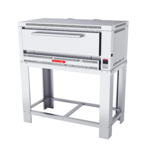 Horno Pizzino-2 Petit Acero Inoxidable PREMIUM Capacidad Para 2 Pizzas De 0.40 Cm Termostato Digital 2 Quemadores 1.350 X 0.840 X 1.220 M