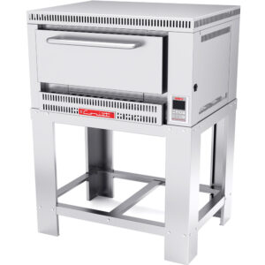 Horno Pizzino-1 Petit Acero Inoxidable PREMIUM Para 1 Pizza De 40 Cm Con Piso Refractario Y Termostato Digital 0.950 X 0.840 X 1.220 M
