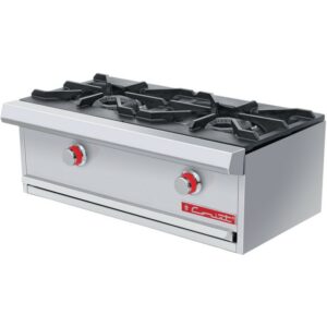 Parrilla Horizontal Heavy Duty Pch-2 Hd PREMIUM 2 Quemadores Octagonal 2 Pilotos Individuales Acero Inoxidable 2 Valvulas 0.880 X 0.565 X 0.310 M