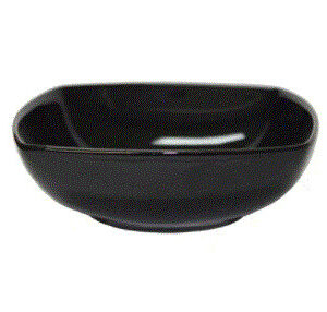 Melamina Tazon Ensalada 7 Pg Cuadrado Premium Negro