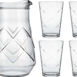 Juego De Jarra Con 4 Vasos Maracatu 1.5 L/265 Ml