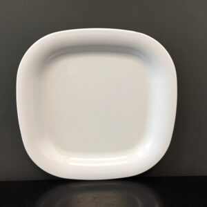 Melamina Premium Plato Ensalada Cuadrado 10.5 Pg Blanco