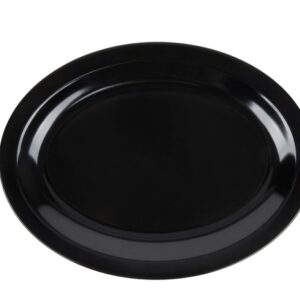 Melamina Negra Plato Oval 11.5 Pg