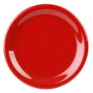 Melamina Rojo Plato Extendido 10 Pg