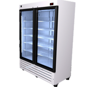 Congelador Vertical Criotec FSL-42V 2 Puertas de Cristal 44 Pies, 134 x 77 x 206.6 cm