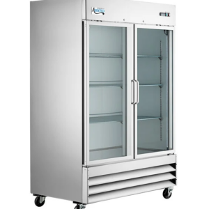 Refrigerador Avantco de Acero Inoxidable 2 Puertas de Cristal 46.6 Pies, 137 x 81.7 x 209.5 cm