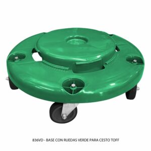 Base Para Contenedor TOFF Con Ruedas Color Verde