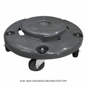Base Para Contenedor TOFF Con Ruedas Color Gris