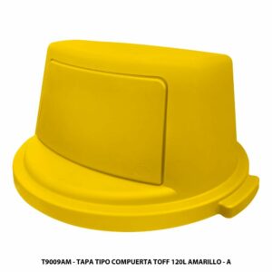 Tapa Para Contenedor Tipo Compuesta Color Amarillo