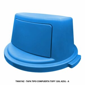 Tapa Para Contenedor Tipo Compuesta Color Azul