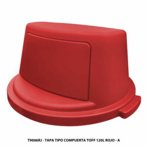 Tapa Para Contenedor Tipo Compuesta Color Rojo