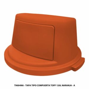 Tapa Para Contenedor Tipo Compuesta Color Naranja