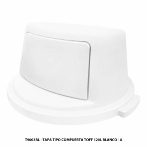 Tapa Para Contenedor Tipo Compuesta Color Blanco