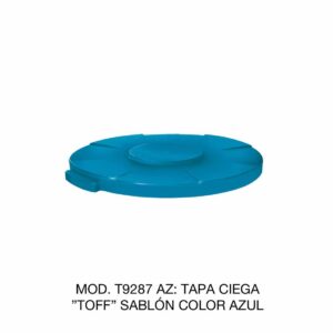 Tapa Para Contenedor Tipo Ciega Color Azul