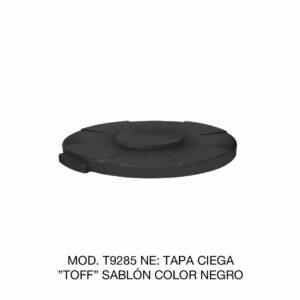 Tapa Para Contenedor Tipo Ciega Color Negro