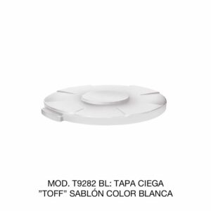 Tapa Para Contenedor Tipo Ciega Color Blanco