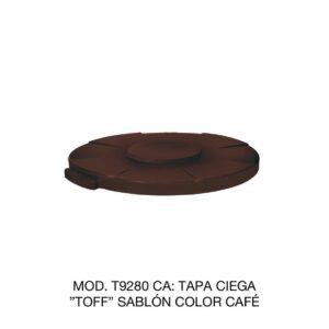 Tapa Para Contenedor Tipo Ciega Color Café
