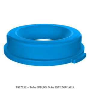 Tapa Para Contenedor Tipo Embudo Color Azul
