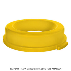 Tapa Para Contenedor Tipo Embudo Color Amarillo