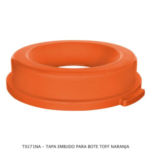 Tapa Para Contenedor Tipo Embudo Color Naranja