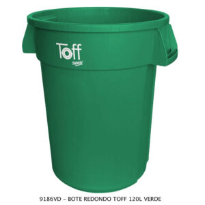 Contenedor Marca TOFF 120 Litros Color Verde